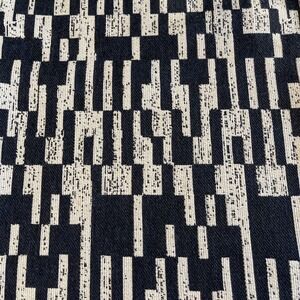 Sunbrella Pillow Cushion Cover Indoor Outdoor Richard Frinier Fabric Sample Navy